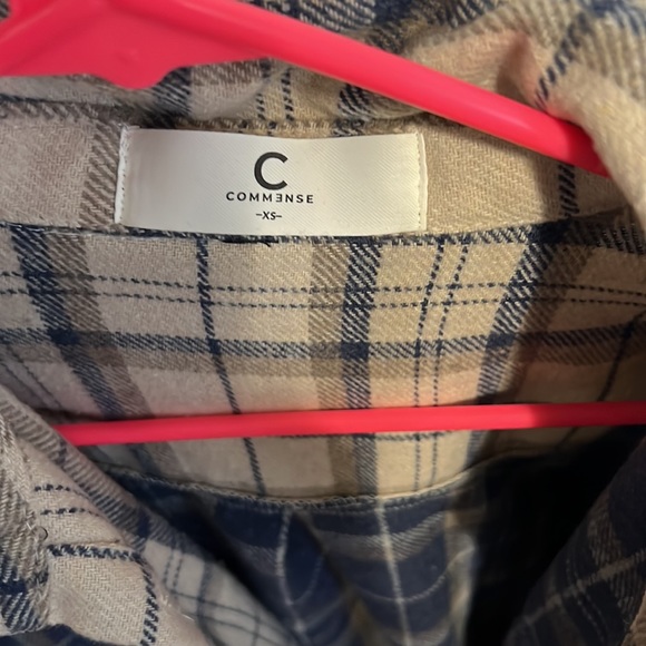 Commense Plaid Shacket - Picture 2 of 2